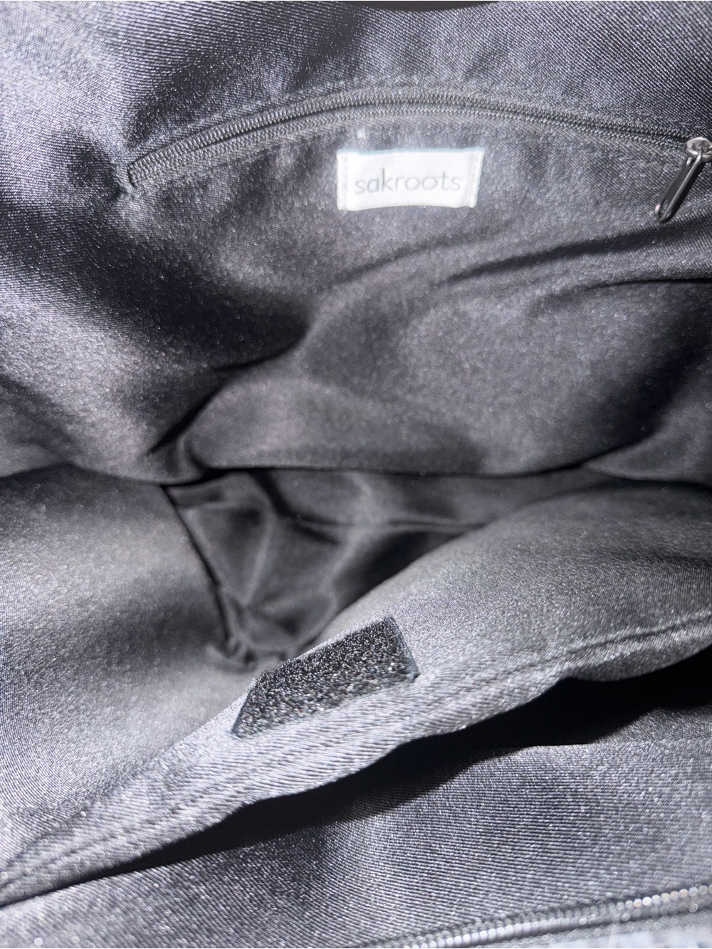 Sakroots Tacoma Tote in the "Black Spirit Desert" print. - Picture 7 of 10